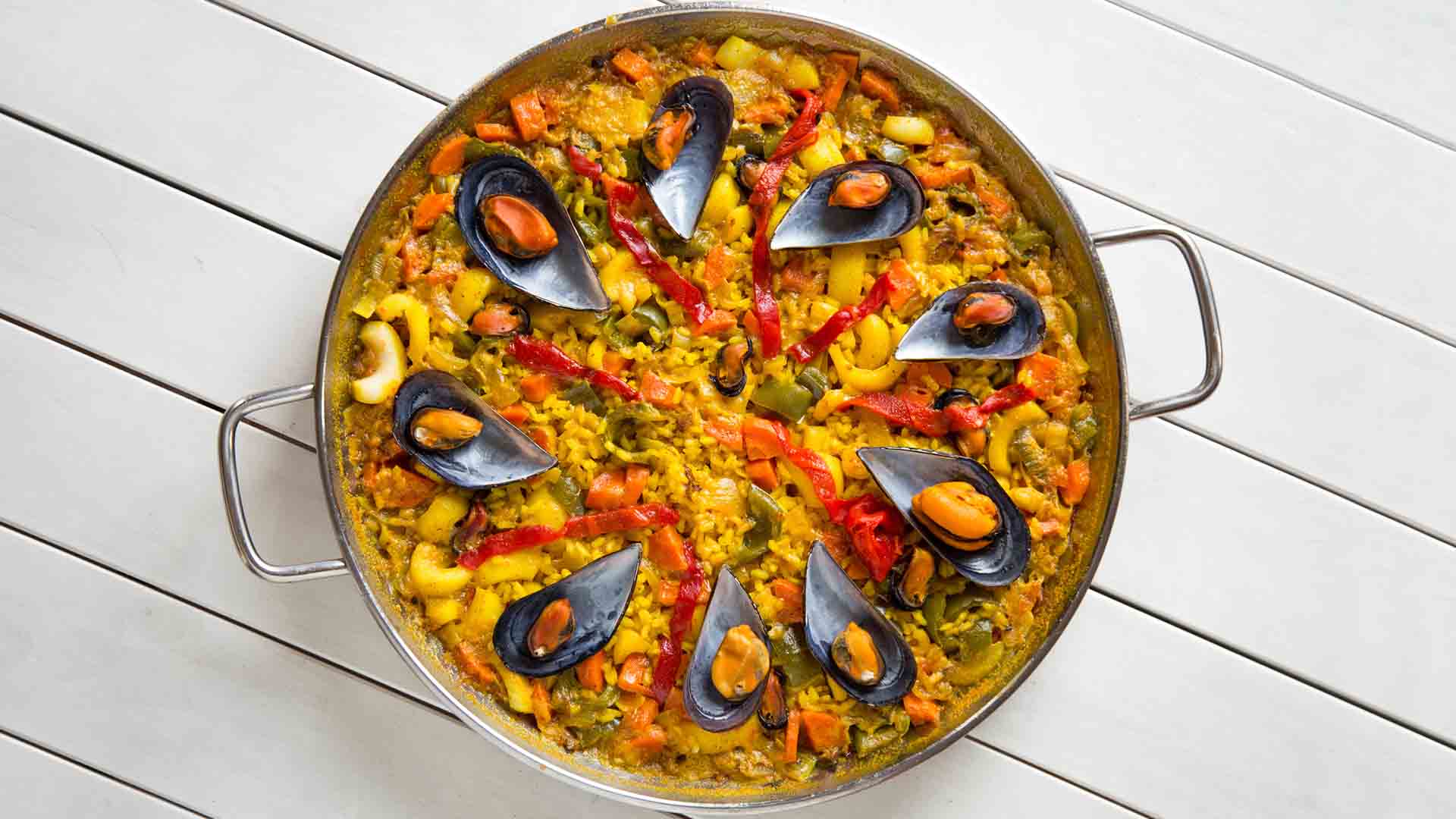 Paella ai frutti di mare